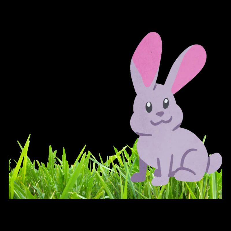 Lapin sur l’herbe
