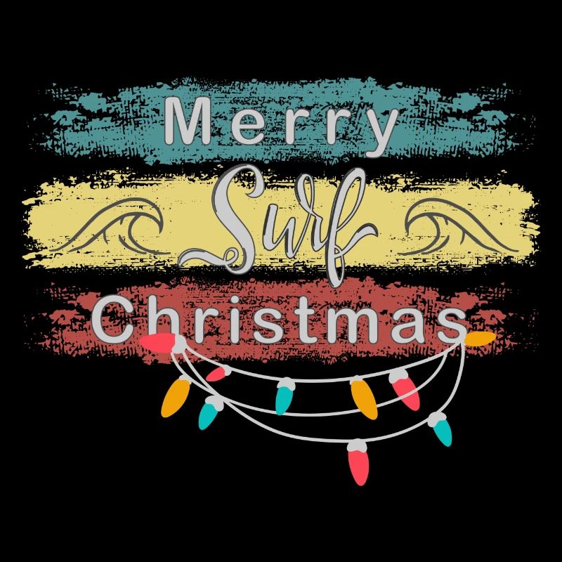 Joyeux Surf Noël - Design de Noël