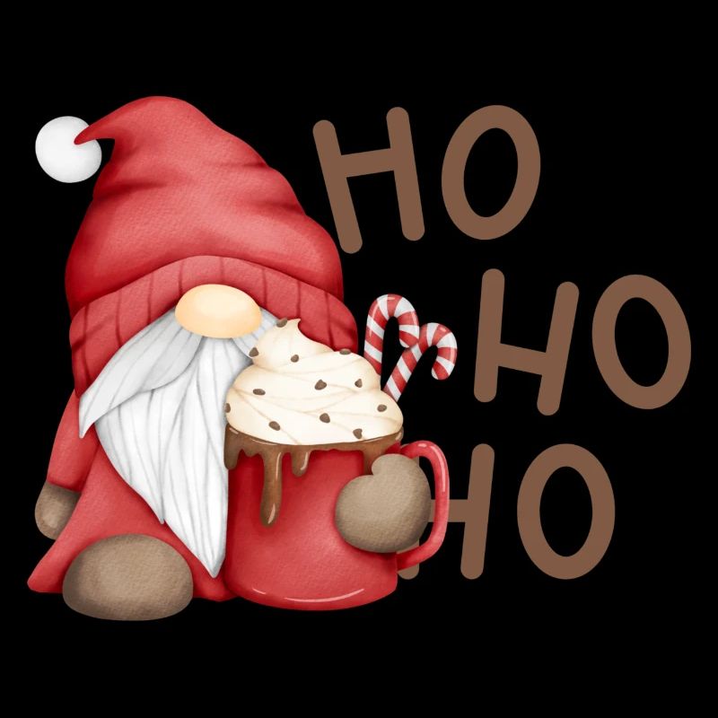 Weihnachtswichtel mit Schokotasse