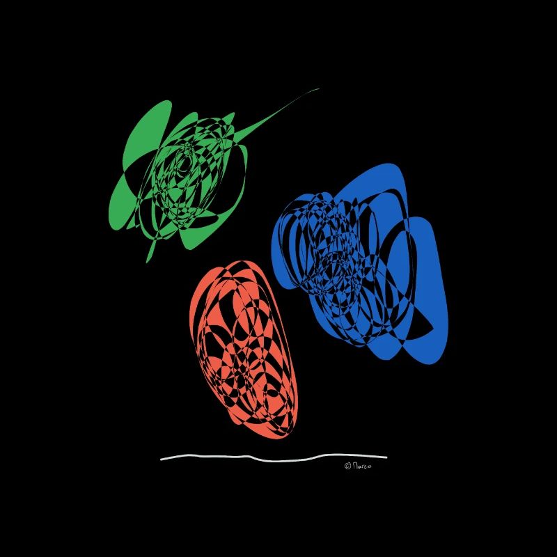 Abstract design nacho dips