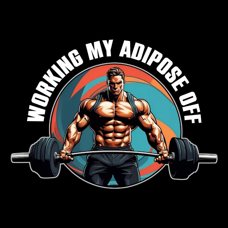 Bodybuilder with barbell hard workout