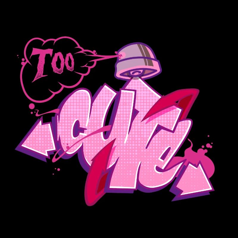 Graffiti 'Trop mignon | Trop mignon