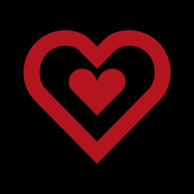 Amour élégant de la Saint-Valentin en forme de coeur rouge