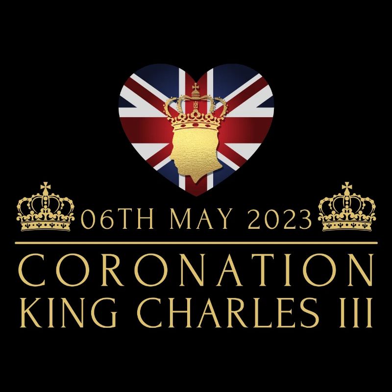 Couronnement du roi britannique Charles Angleterre Drapeau