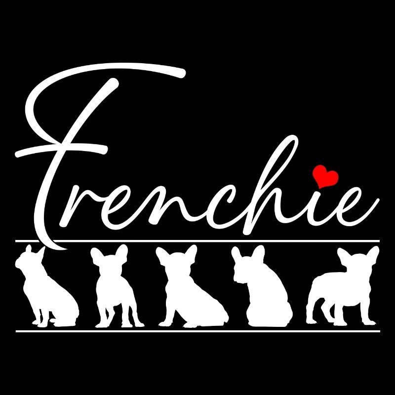 Frenchie Silhouettes de bouledogue français