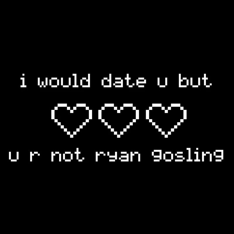 Je voudrais sortir avec l'idée de cadeau U Ryan Gosling blanc