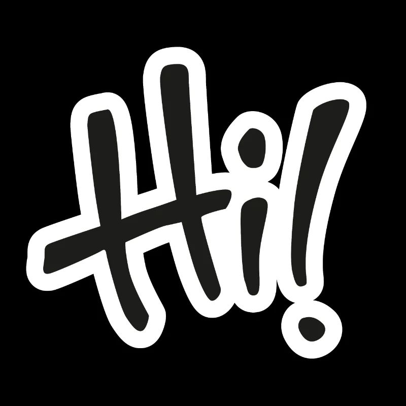 Hi! text