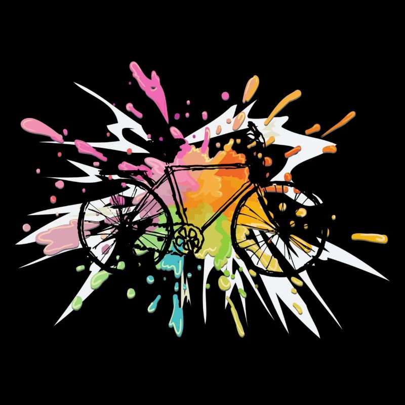 Vélo coloré, le vélo est agréable