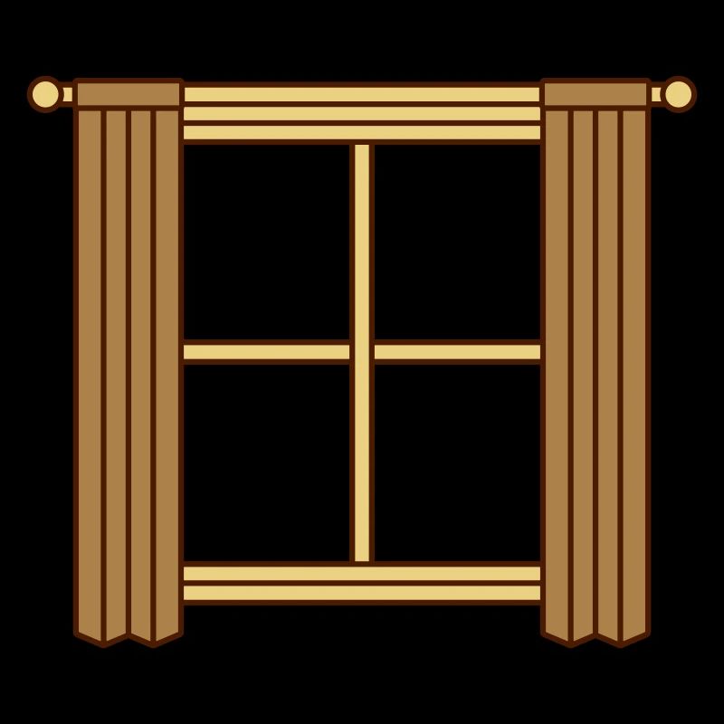Conception de rideau de fenêtre en bois