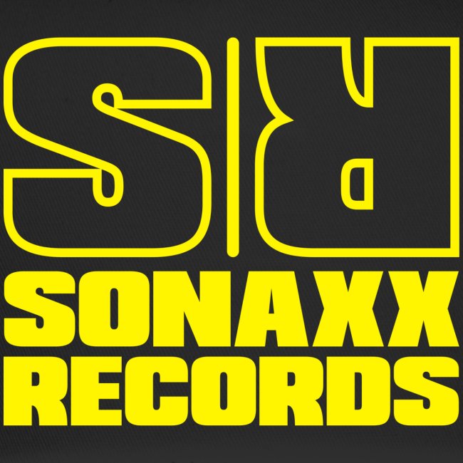 Sonaxx Records logo gul (firkantet)