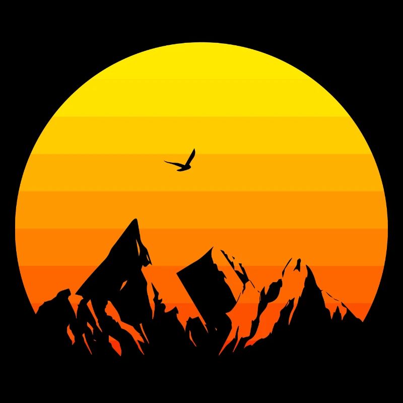 Sunset in the mountains