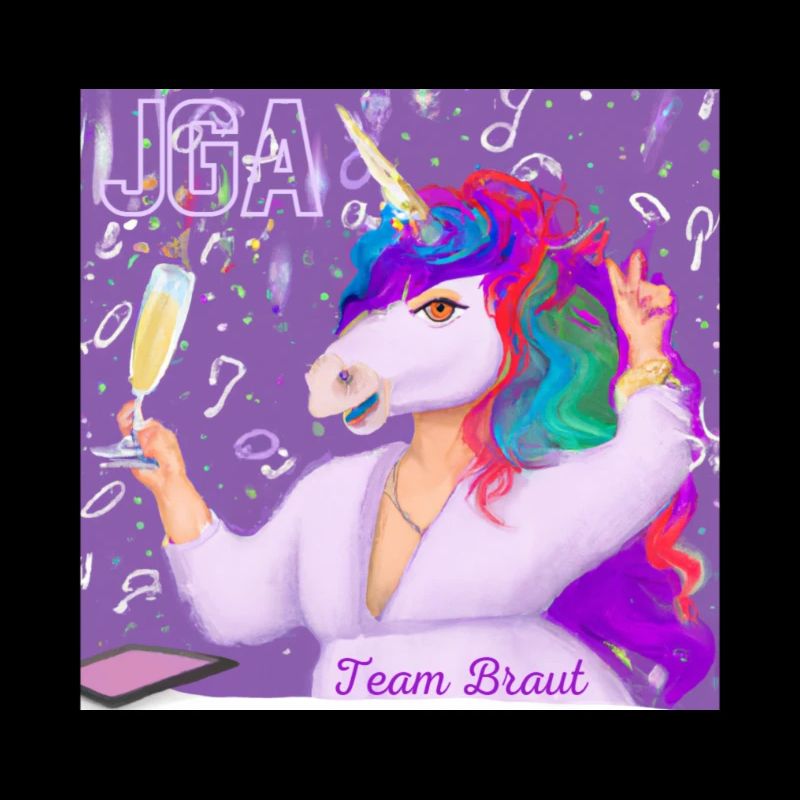 JGA Einhorn Team Braut