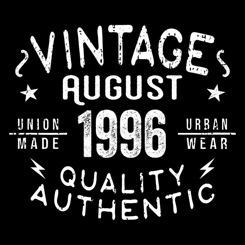 August 1996 Birthday Gift August 1996 Retro