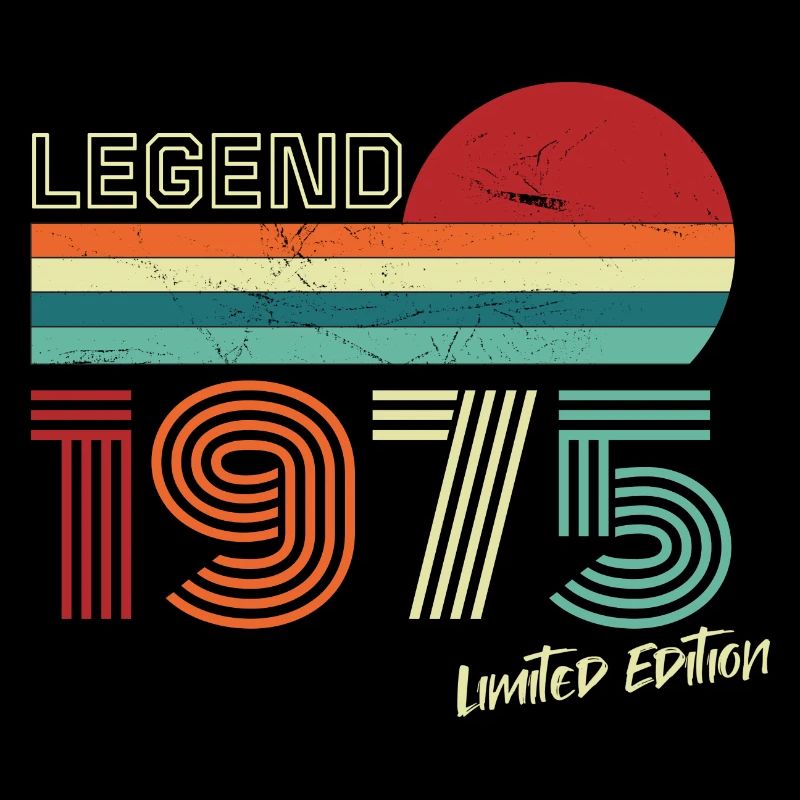Legend 1975 Geburtstagsshirt Geschenk Jubiläum
