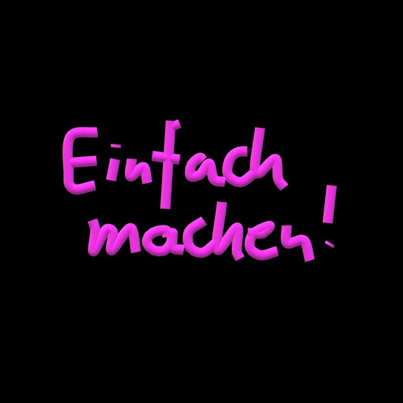 einfach machen pink