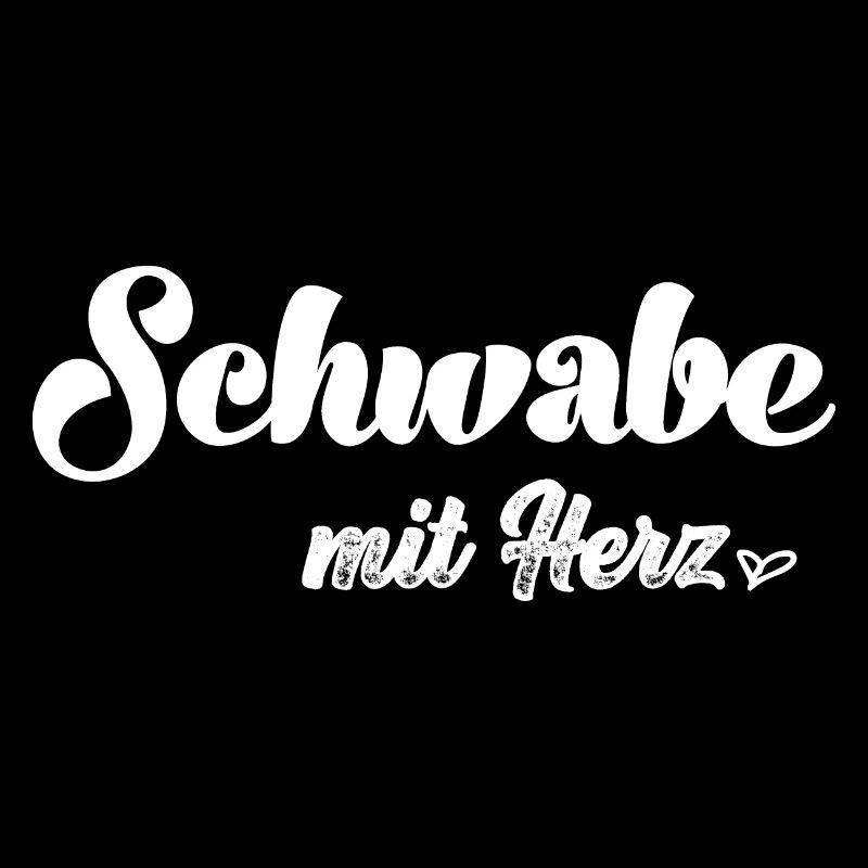 Schwäbin mit Herz Spätzle Schwäbisch Schwaben