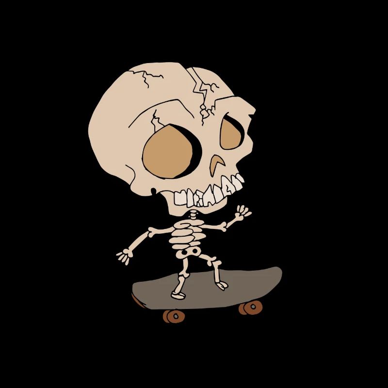Squelette Skateboard