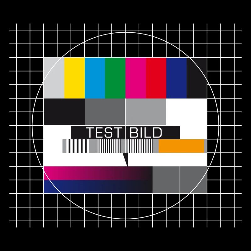 Testbild Fernsehen Bildschirm Sendeschluss Display