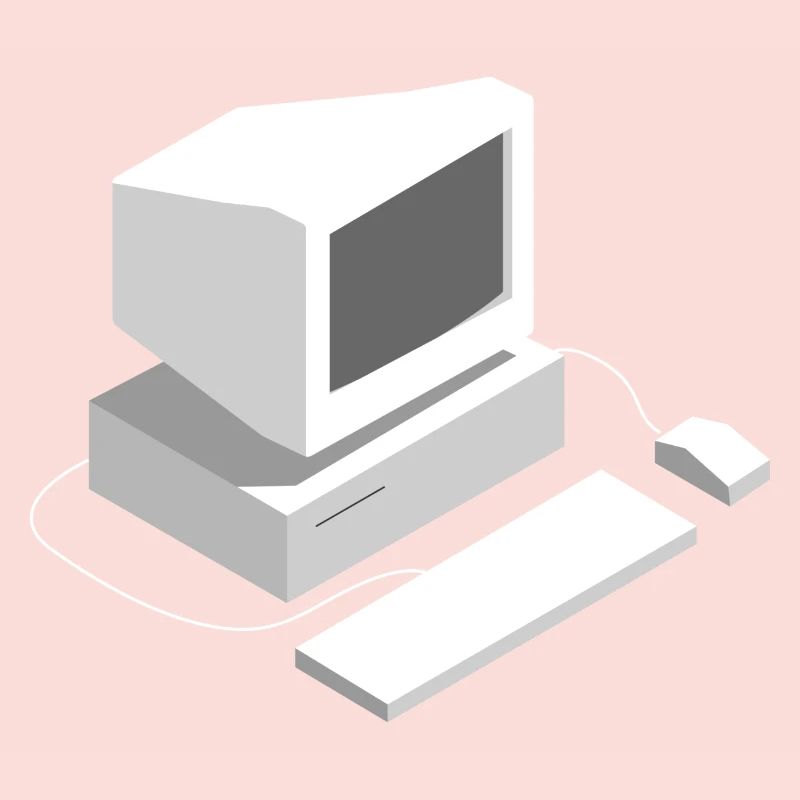 Retro Computer Gamer Lan Party Programmer Game