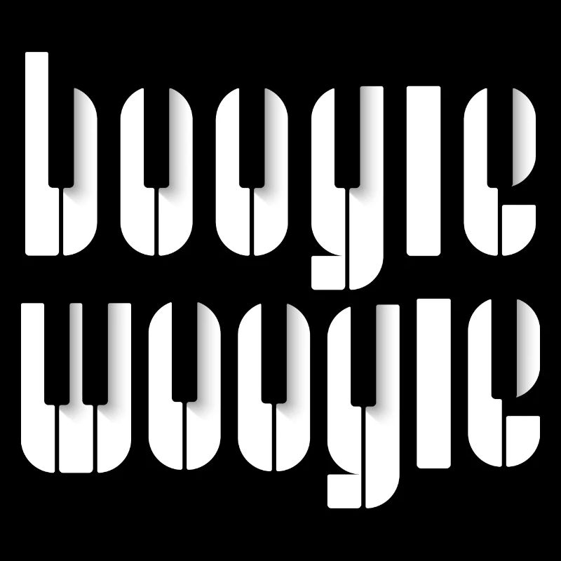 Boogie Woogie Piano keys design