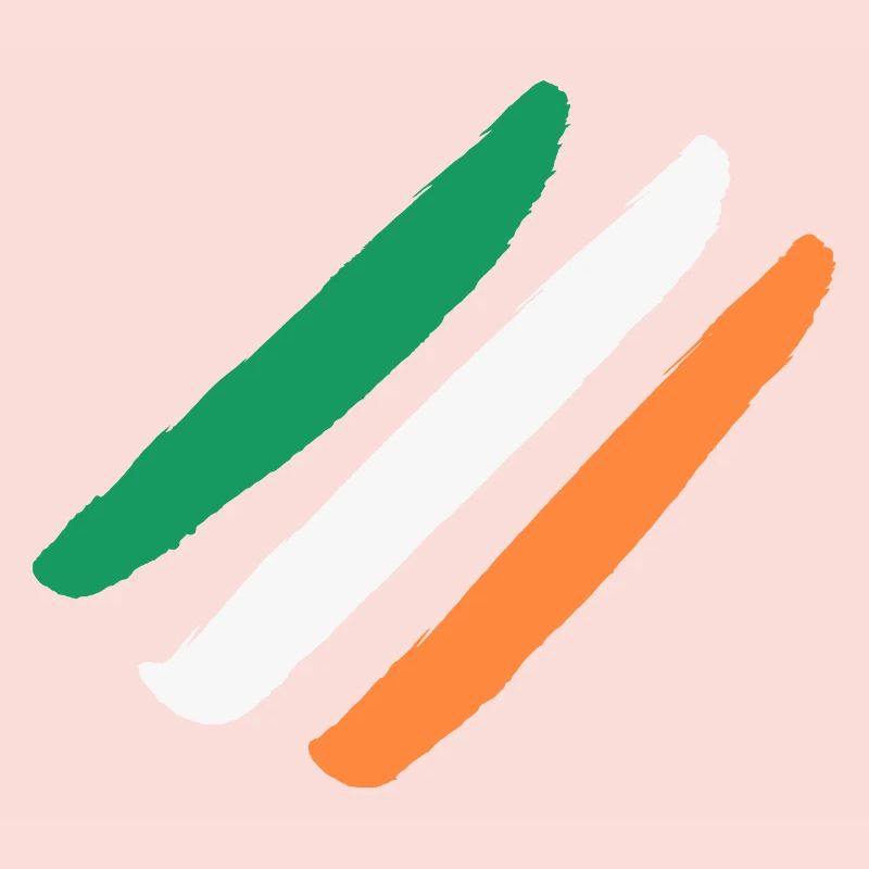Irlande / Drapeau de l’Irlande - Diagonal - Élégant