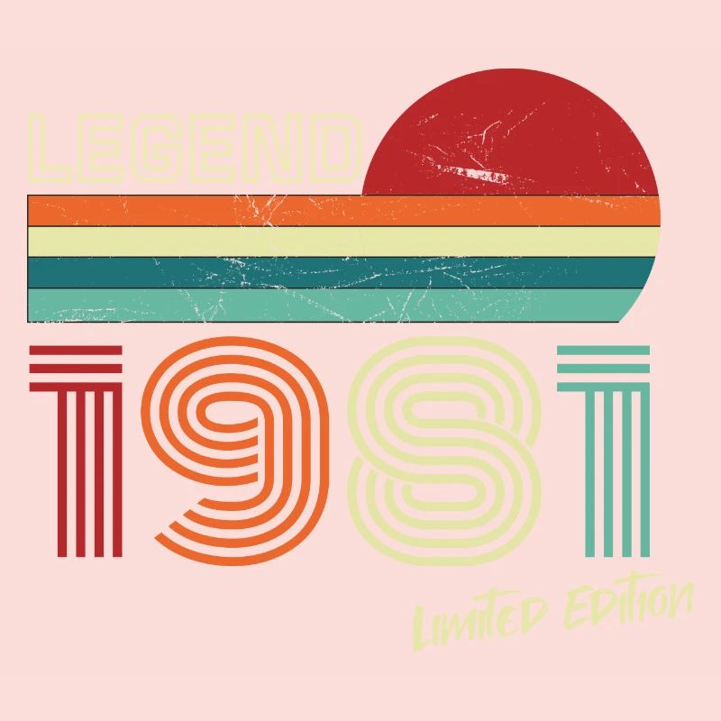 Legend 1981 Geburtstagsshirt Geschenk Jubiläum