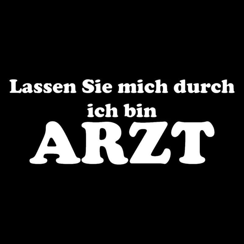 Lassen Sie mich durch ich bin Arzt