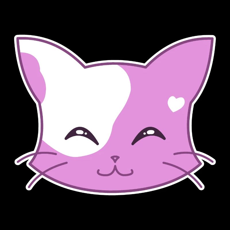 Sourire de chat de cœur