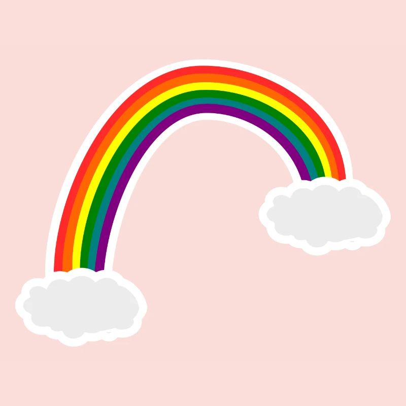 Rainbow clouds