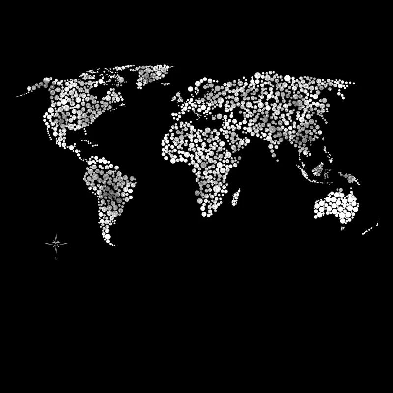 carte du monde dira