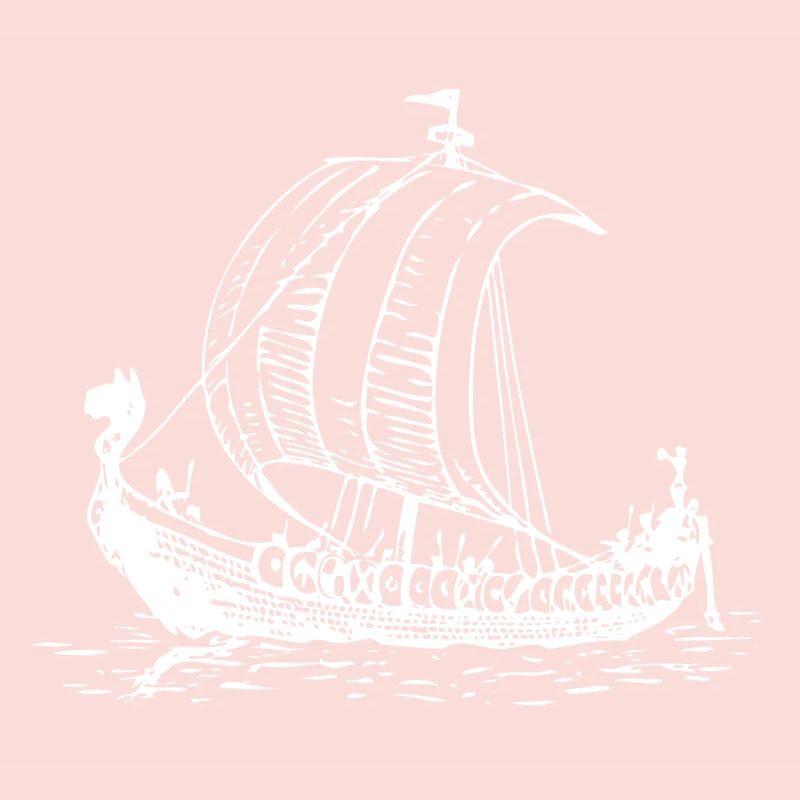 Wikinger Vikinger Schiff Drachenboot