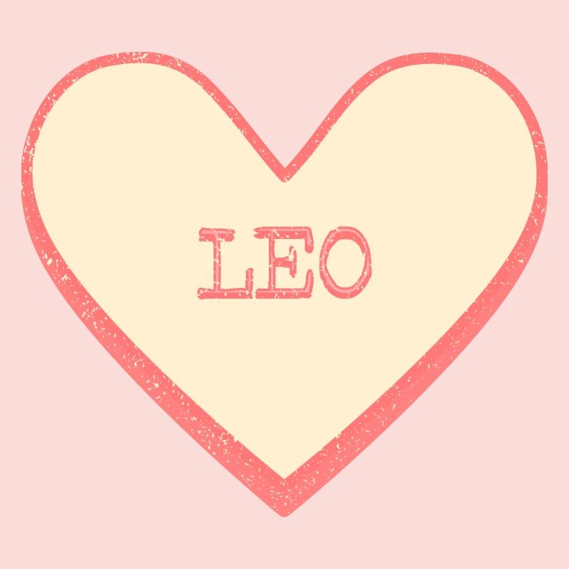 Leo Name First Name Pink Sugar Heart