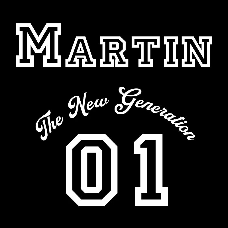 First name Martin - white