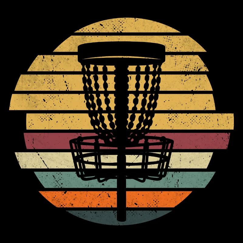 Retro Disc Golf Player Disc Golf Disc Golfeur