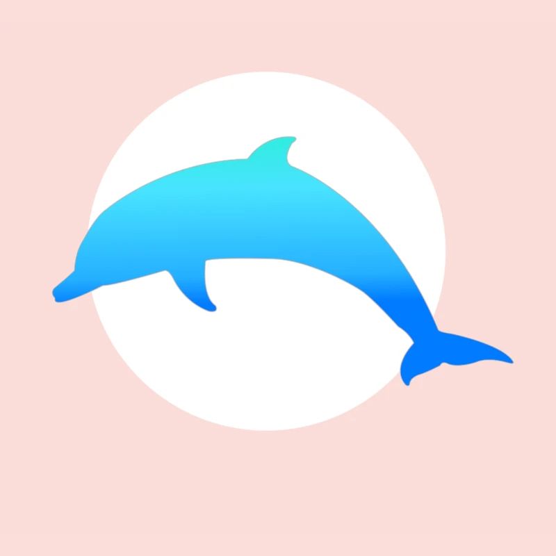 Blauer Delfin