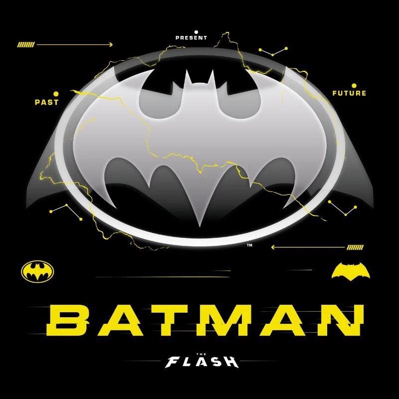 The Flash Logo Batman Classique En Gris