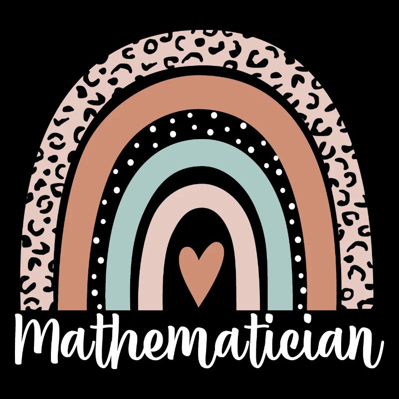 Mathematician Rainbow Leopard Funny Mathematician