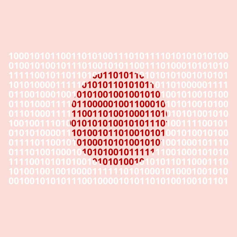 Le drapeau du Japon numérote le code binaire codé en bits