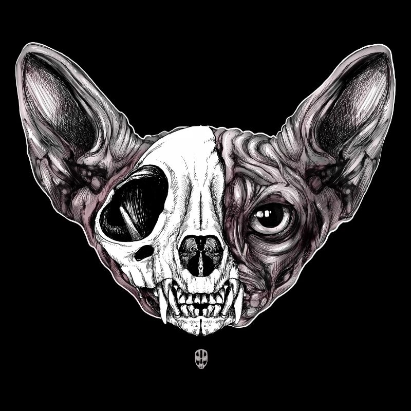 Shynx Cat Half Skull