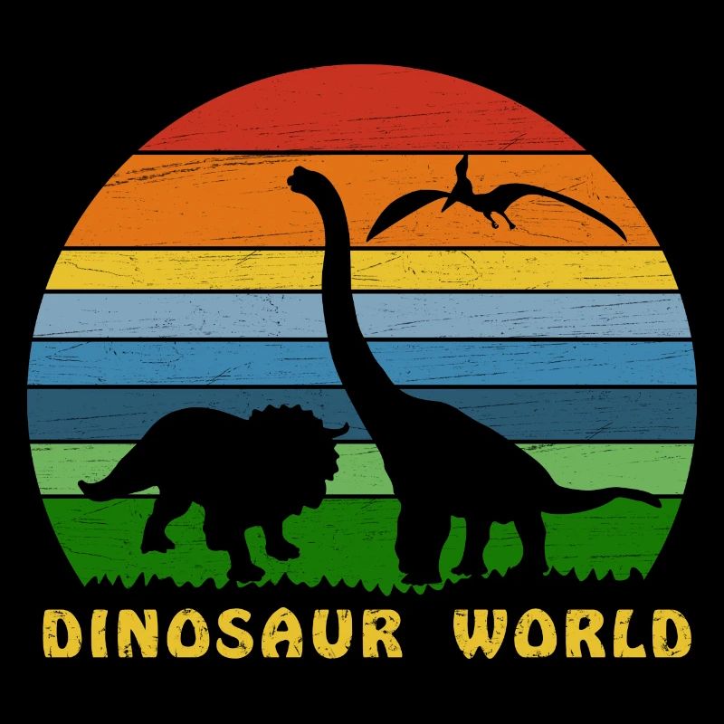 Dinosaur World Retro, shadow figure