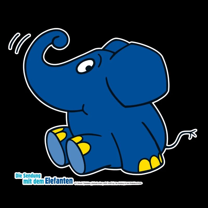 L’éléphant - assis