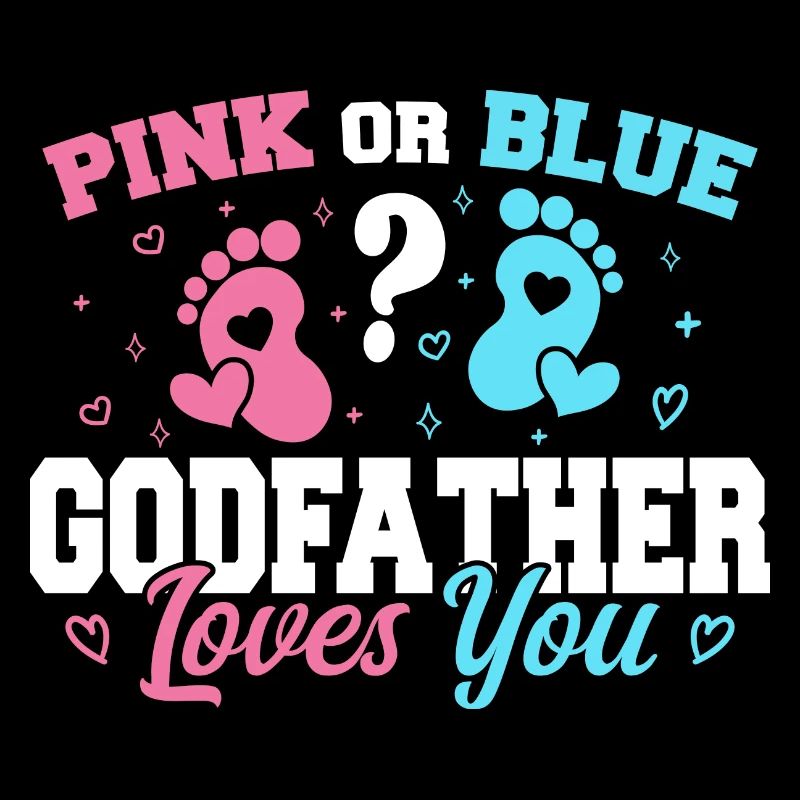 Pink oder Blau Pate liebt dich - Pate