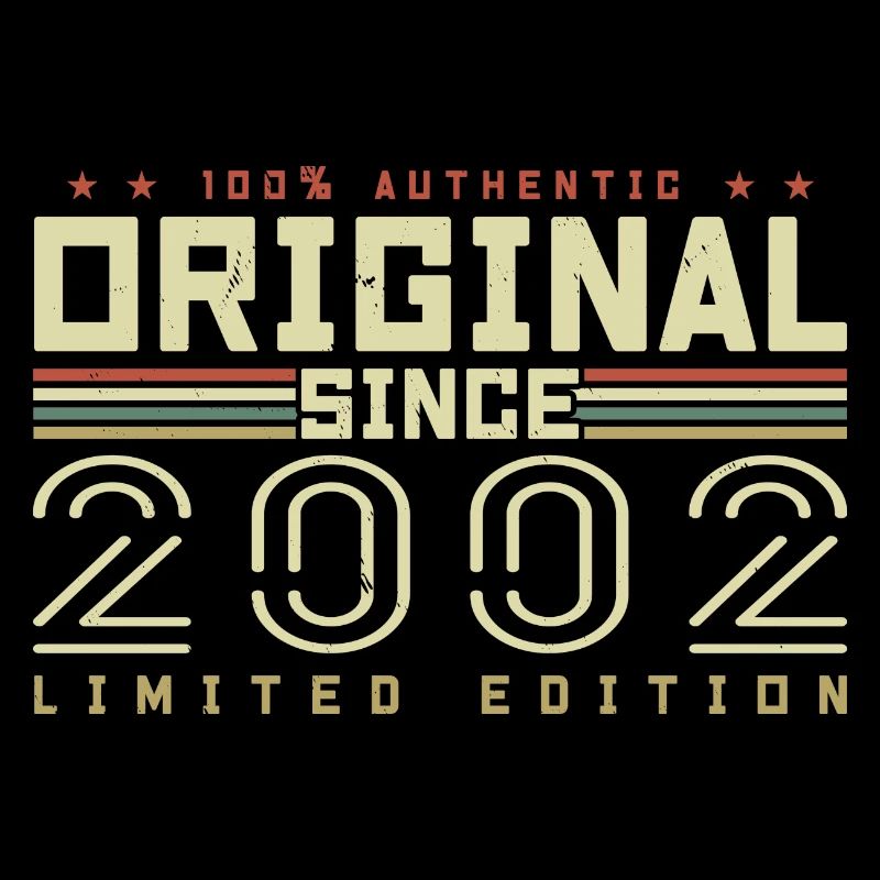 Original 2002 Retro 2002 Birthday Gift