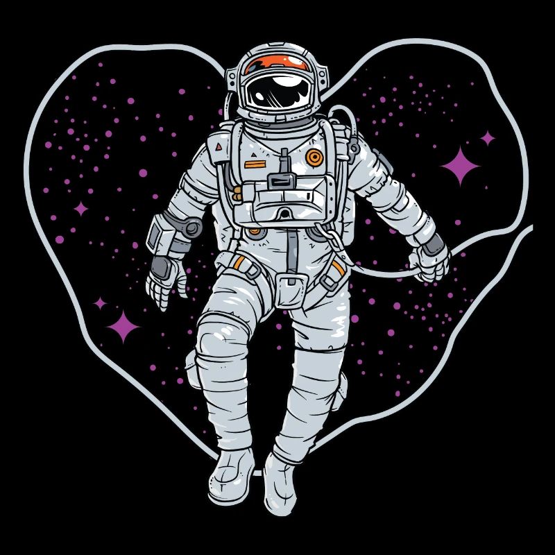 Outer space heart