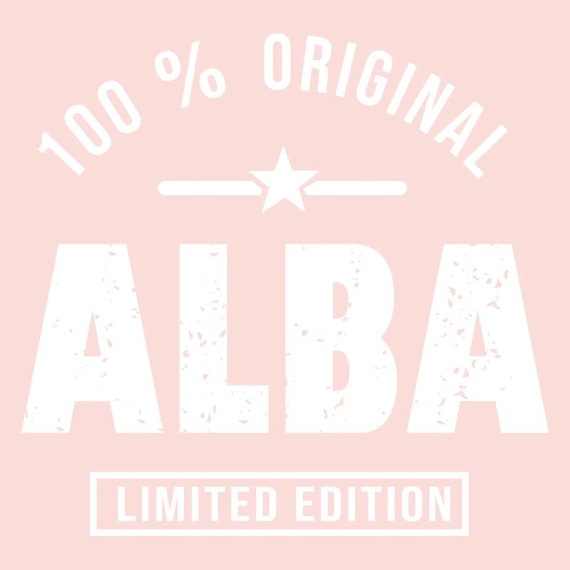 first name ALBA personalized gift.