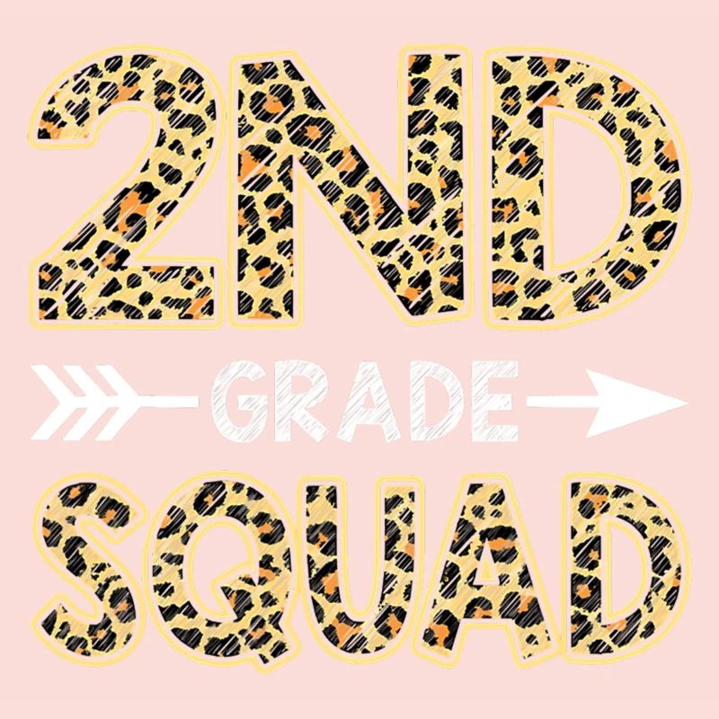 2Nd Grade Squad Leopard Second Grade Teacher Stud
