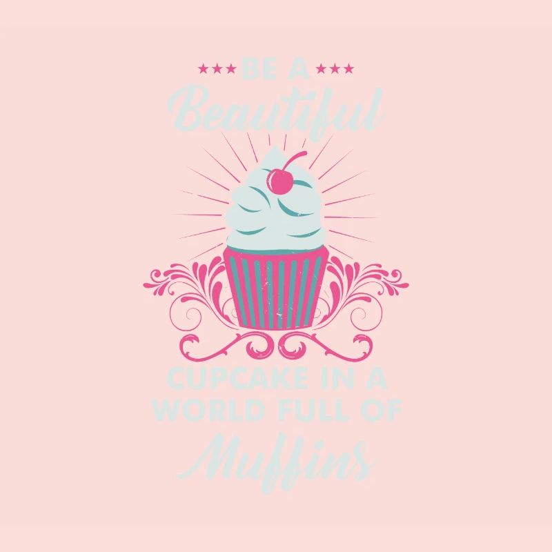 Cupcake Muffin Bäcker Backen Motivation Geschenk
