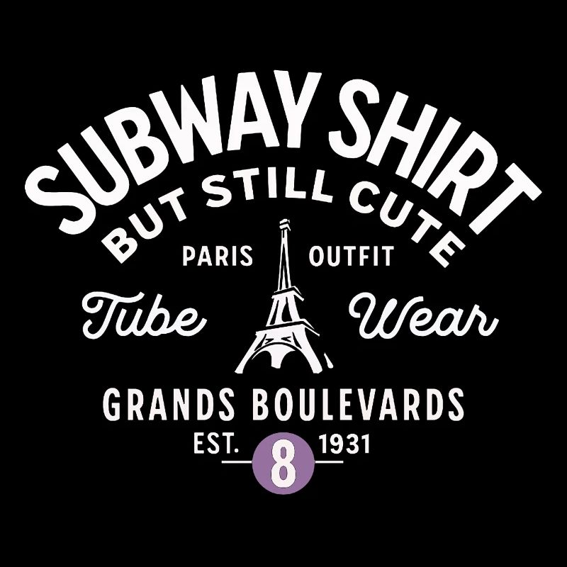 Pariser U-Bahn-Hemd Grands Boulevards
