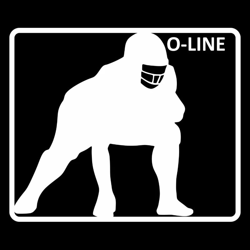 Offense Line just white