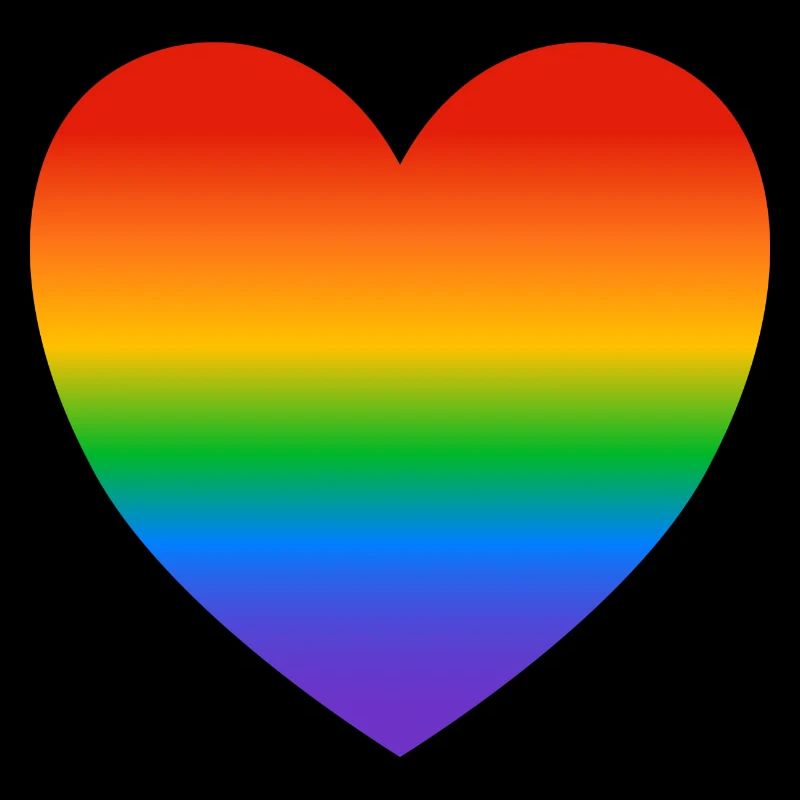 LGBT Regenbogen Stolz Herz